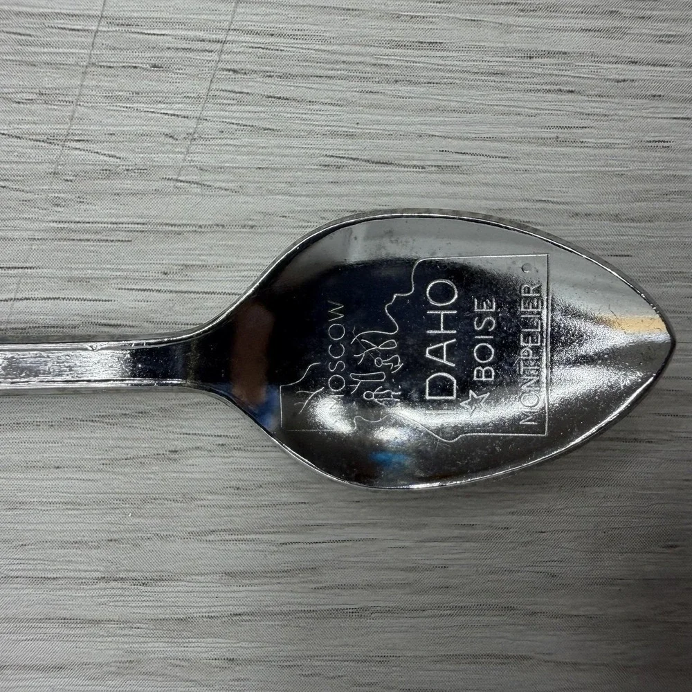 Idaho Souvenir Spoon Trout Cutout State Map Japan